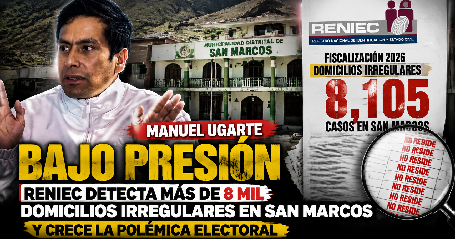 Manuel Ugarte: escándalo por 8 mil votantes irregulares