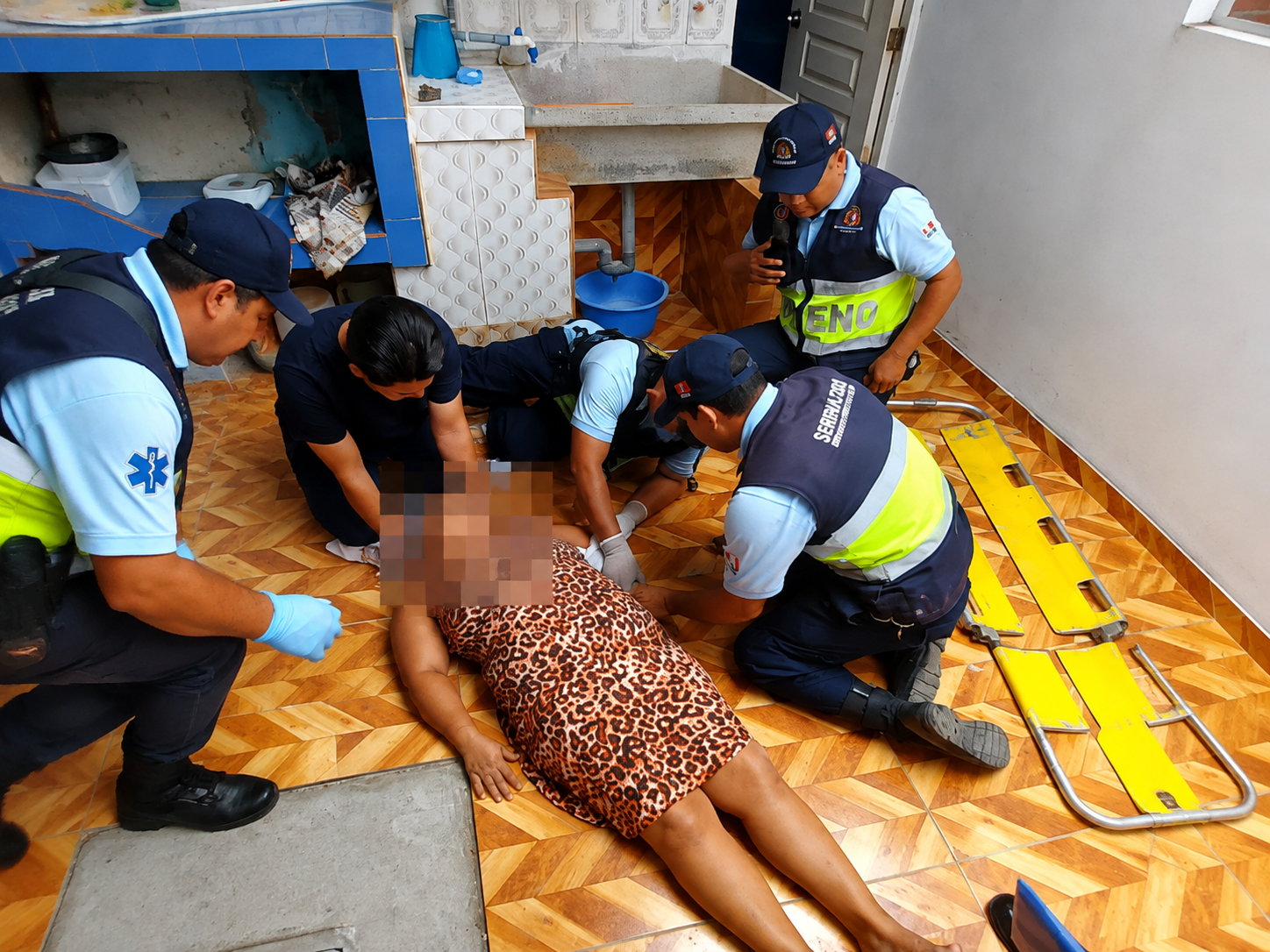 Chimbote: mujer sufrió fractura tras caer de su techo