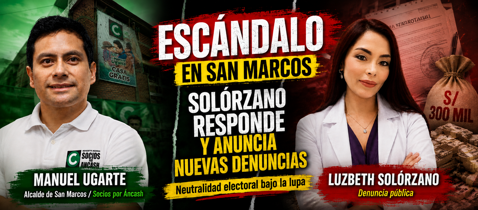 San Marcos: Luzbeth Solórzano acusa al alcalde Manuel Ugarte