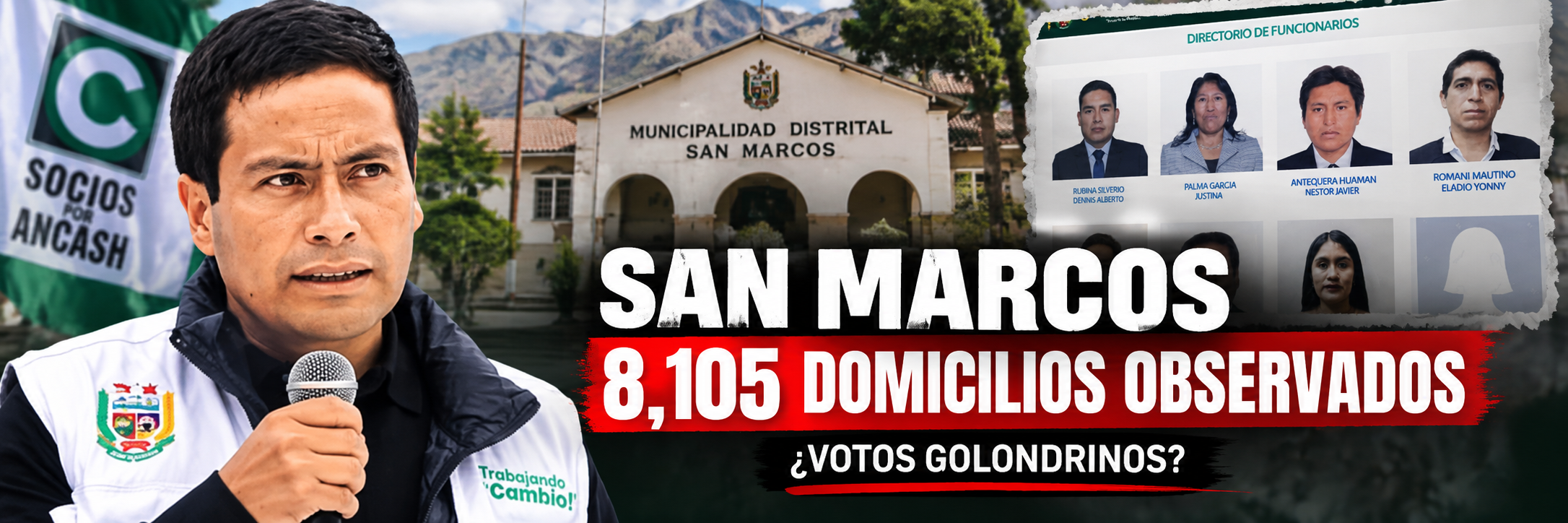 San Marcos bajo sospecha por los votos golondrinos