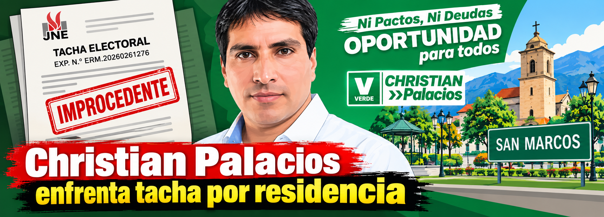 Tachan a Christian Palacios por su domicilio
