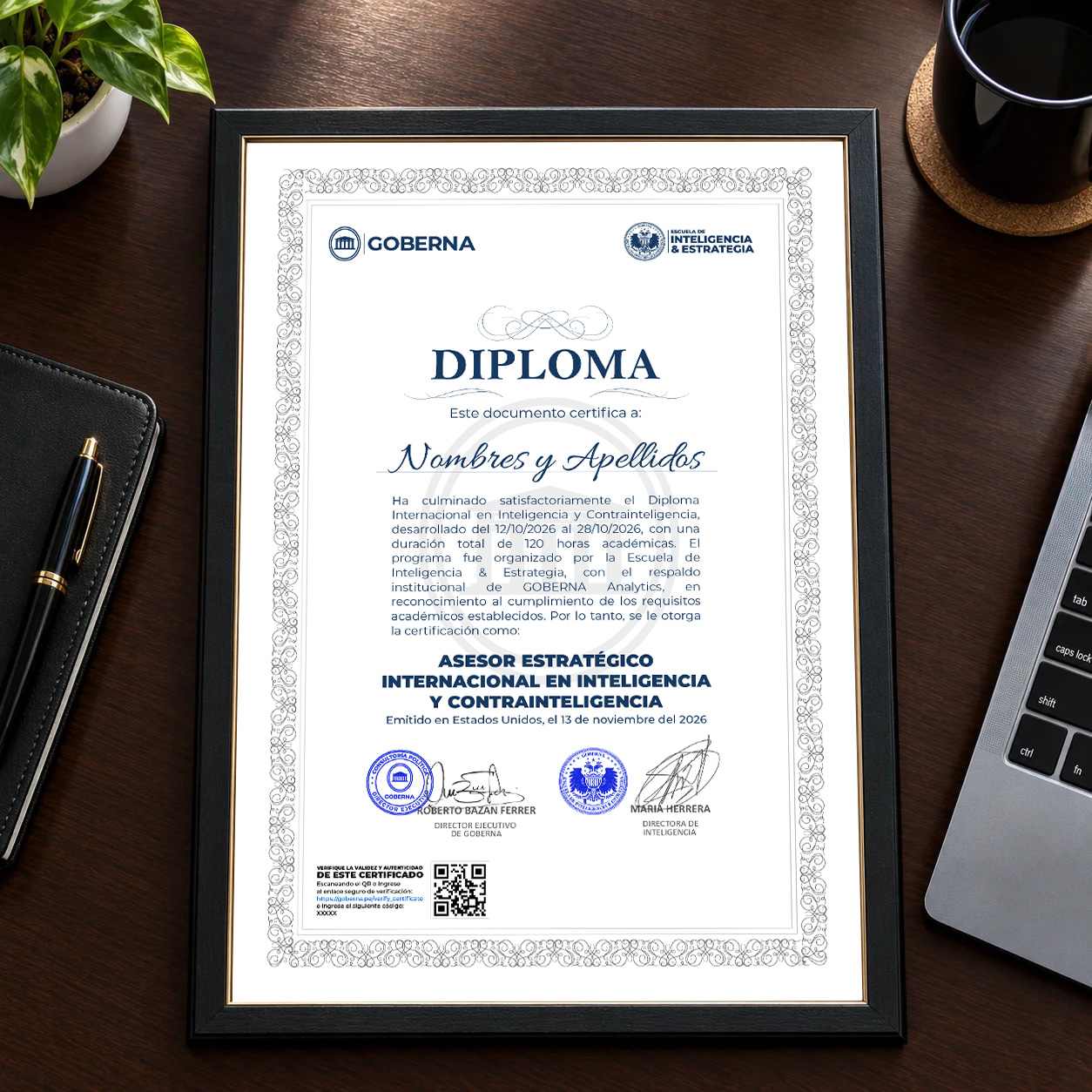 Diploma Internacional de Asesor Estratégico en Inteligencia y Contrainteligencia