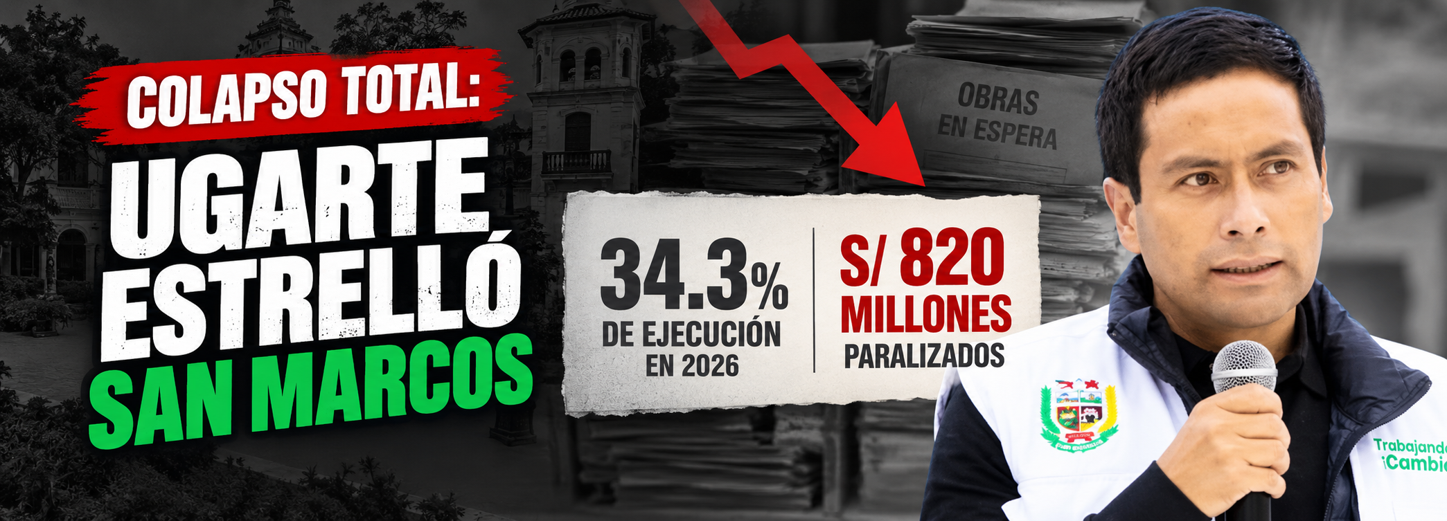 Manuel Ugarte se desplomó al 34.3% de ejecución
