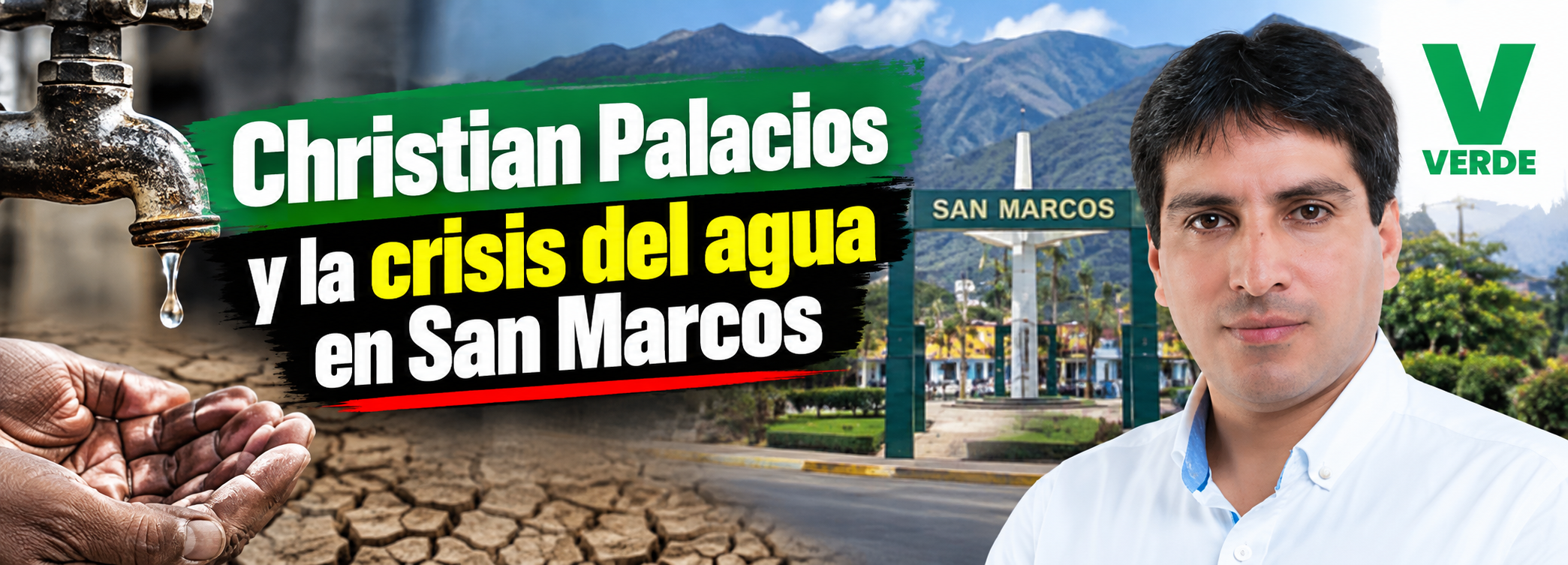 Christian Palacios y la crisis del agua en San Marcos