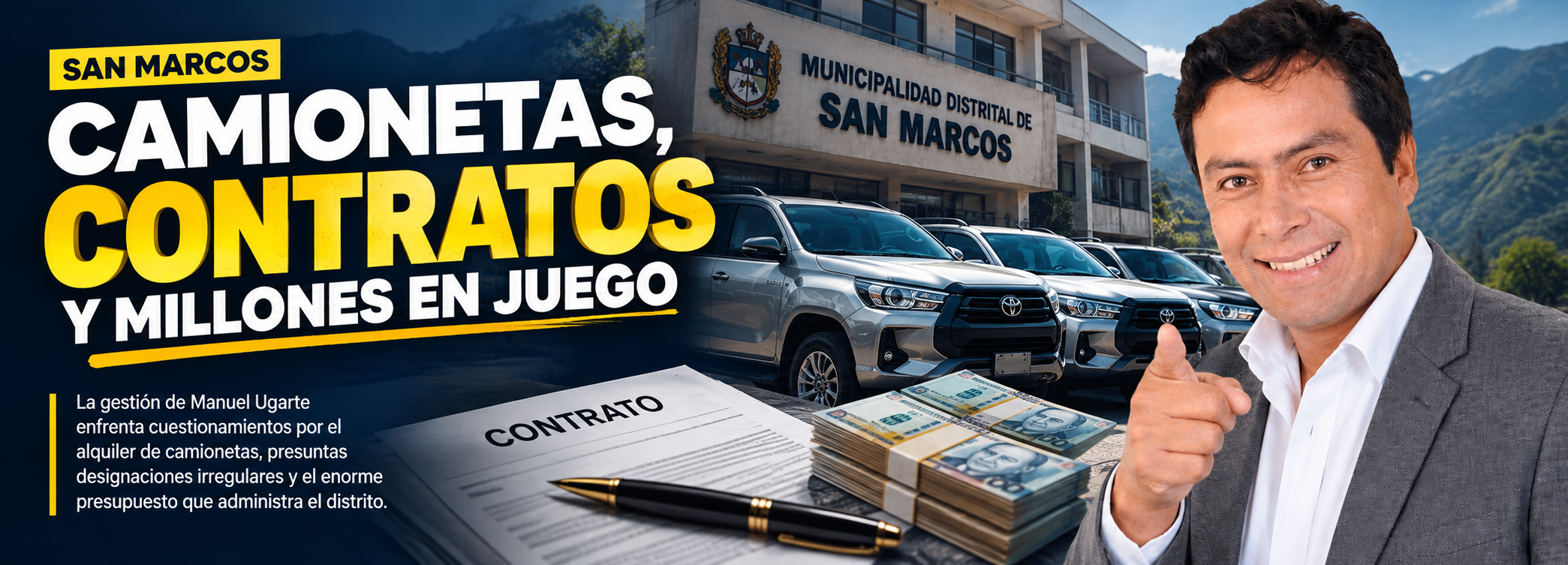 El alcalde, el prófugo y los millones de San Marcos